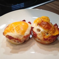 Eier Muffins mit Bacon - Das Ergebnis