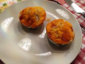 Eier-Muffins mit Wurst - Das Ergebnis