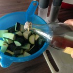 Marinierte Zucchini aus dem Backofen