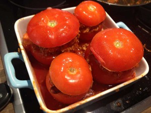 Gefüllte Tomaten Chili con carne