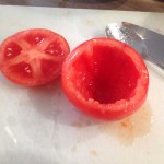 Gefüllte Tomaten "Chili con carne"